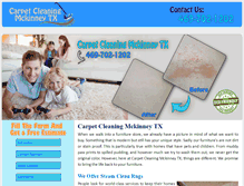 Tablet Screenshot of carpetcleaningmckinneytx.com